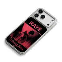 Raye Oscar Winning Tears red singer iPhone 17 Pro Max Electroplated Silver Case2