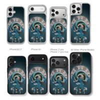 Raziel Legacy of Kain gothic art Chris Brown Phone Case Black Electroplated Silver For Iphone 11 To 17