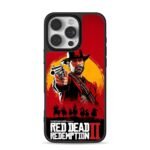 RDR2 Arthur Morgan cowboy revolver iPhone 16 Pro Max Black Case