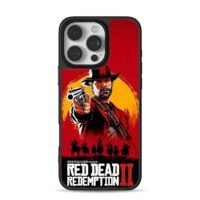 RDR2 Arthur Morgan cowboy revolver iPhone 16 Pro Max Black Case