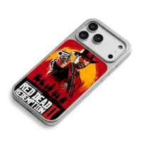 RDR2 Arthur Morgan cowboy revolver iPhone 17 Pro Max Electroplated Silver Case2