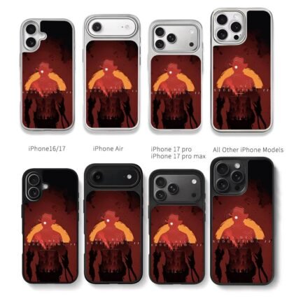 RDR2 cowboy camp silhouette art Chris Brown Phone Case Black Electroplated Silver For Iphone 11 To 17