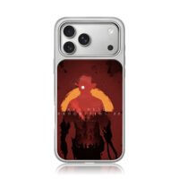 RDR2 cowboy camp silhouette art iPhone 17 Pro Max Electroplated Silver Case1