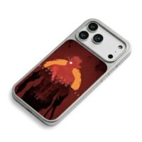 RDR2 cowboy camp silhouette art iPhone 17 Pro Max Electroplated Silver Case2