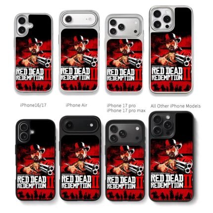 RDR2 Rockstar Arthur Morgan poster Chris Brown Phone Case Black Electroplated Silver For Iphone 11 To 17