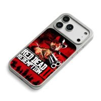 RDR2 Rockstar Arthur Morgan poster iPhone 17 Pro Max Electroplated Silver Case2