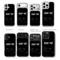 Ready or Not SWAT team graphic art Chris Brown Phone Case Black Electroplated Silver For Iphone 11 To 17