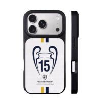 Real Madrid 2024 UCL 15th trophy iPhone 17 Pro Max Black Case