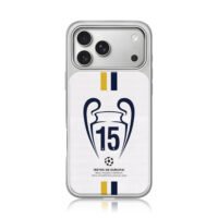 Real Madrid 2024 UCL 15th trophy iPhone 17 Pro Max Electroplated Silver Case1