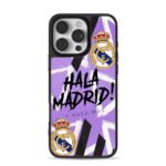 Real Madrid Hala Madrid purple art Phone Case for iPhone 11-17 & Samsung Galaxy S24-S26