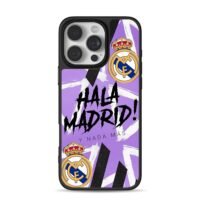 Real Madrid Hala Madrid purple art Phone Case for iPhone 11-17 & Samsung Galaxy S24-S26