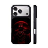 Red Black Panther blood moon iPhone 17 Pro Max Black Case