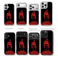Red Bruce Lee The Way of the Dragon Chris Brown Phone Case Black Electroplated Silver For Iphone 11 To 17