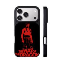 Red Bruce Lee The Way of the Dragon iPhone 17 Pro Max Black Case