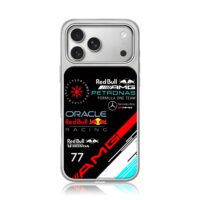 Red Bull AMG Petronas Oracle F1 77 iPhone 17 Pro Max Electroplated Silver Case1