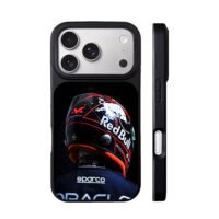 Red Bull F1 Driver Helmet Racing Suit iPhone 17 Pro Max Black Case