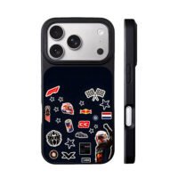 Red Bull F1 Max Verstappen stickers iPhone 17 Pro Max Black Case