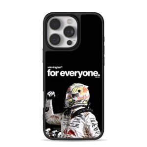 Red Bull F1 racer celebrating quote iPhone 16 Pro Max Black Case