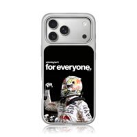 Red Bull F1 racer celebrating quote iPhone 17 Pro Max Electroplated Silver Case1