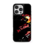 Red Bull F1 racing driver helmet and suit iPhone 16 Pro Max Black Case