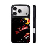 Red Bull F1 racing driver helmet and suit iPhone 17 Pro Max Black Case