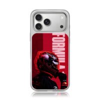 Red Bull F1 racing helmet Formula 1 iPhone 17 Pro Max Electroplated Silver Case1