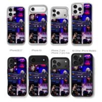 Red Bull F1 Verstappen ABBA collage Chris Brown Phone Case Black Electroplated Silver For Iphone 11 To 17