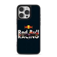 Red Bull Racing F1 car with logos iPhone 16 Pro Max Black Case
