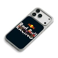 Red Bull Racing F1 car with logos iPhone 17 Pro Max Electroplated Silver Case2