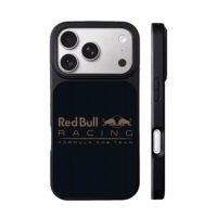 Red Bull Racing F1 double bull logo iPhone 17 Pro Max Black Case