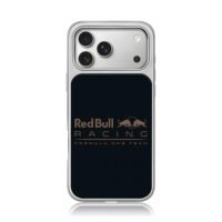 Red Bull Racing F1 double bull logo iPhone 17 Pro Max Electroplated Silver Case1