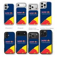Red Bull Racing F1 Team bulls logo Chris Brown Phone Case Black Electroplated Silver For Iphone 11 To 17