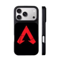 Red cracked Apex Legends logo iPhone 17 Pro Max Black Case