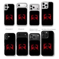 Red Dead cowboy red star print Chris Brown Phone Case Black Electroplated Silver For Iphone 11 To 17