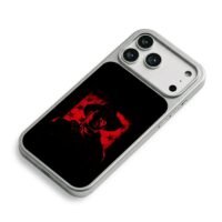 Red Dead cowboy red star print iPhone 17 Pro Max Electroplated Silver Case2