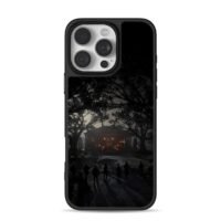 Red Dead gang to mansion at night iPhone 16 Pro Max Black Case