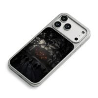 Red Dead gang to mansion at night iPhone 17 Pro Max Electroplated Silver Case2