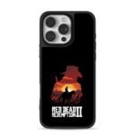 Red Dead Redemption 2 cowboy horse iPhone 16 Pro Max Black Case