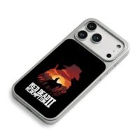 Red Dead Redemption 2 cowboy horse iPhone 17 Pro Max Electroplated Silver Case2