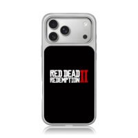 Red Dead Redemption 2 logo iPhone 17 Pro Max Electroplated Silver Case1