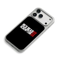 Red Dead Redemption 2 logo iPhone 17 Pro Max Electroplated Silver Case2