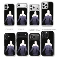 Red Dead Redemption cowboy on horse Chris Brown Phone Case Black Electroplated Silver For Iphone 11 To 17