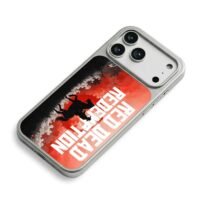 Red Dead Redemption cowboy on horse iPhone 17 Pro Max Electroplated Silver Case2