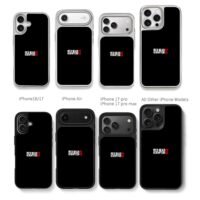 Red Dead Redemption II logo text Chris Brown Phone Case Black Electroplated Silver For Iphone 11 To 17