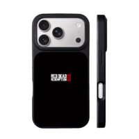 Red Dead Redemption II logo text iPhone 17 Pro Max Black Case