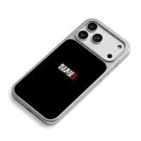 Red Dead Redemption II logo text iPhone 17 Pro Max Electroplated Silver Case2