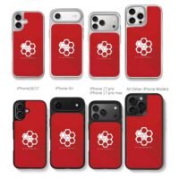 Red Dead Redemption II red cylinder Chris Brown Phone Case Black Electroplated Silver For Iphone 11 To 17
