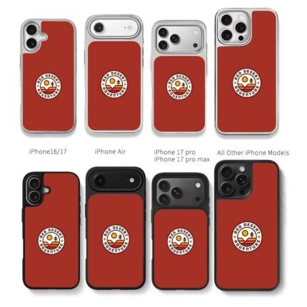 Red Desert Adventure sun pine badge Chris Brown Phone Case Black Electroplated Silver For Iphone 11 To 17