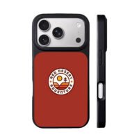 Red Desert Adventure sun pine badge iPhone 17 Pro Max Black Case