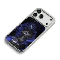 Red eyed dark anime skyblueproject iPhone 17 Pro Max Electroplated Silver Case2
